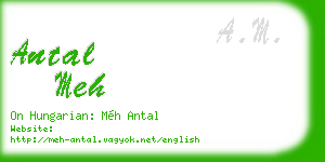 antal meh business card