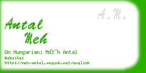 antal meh business card